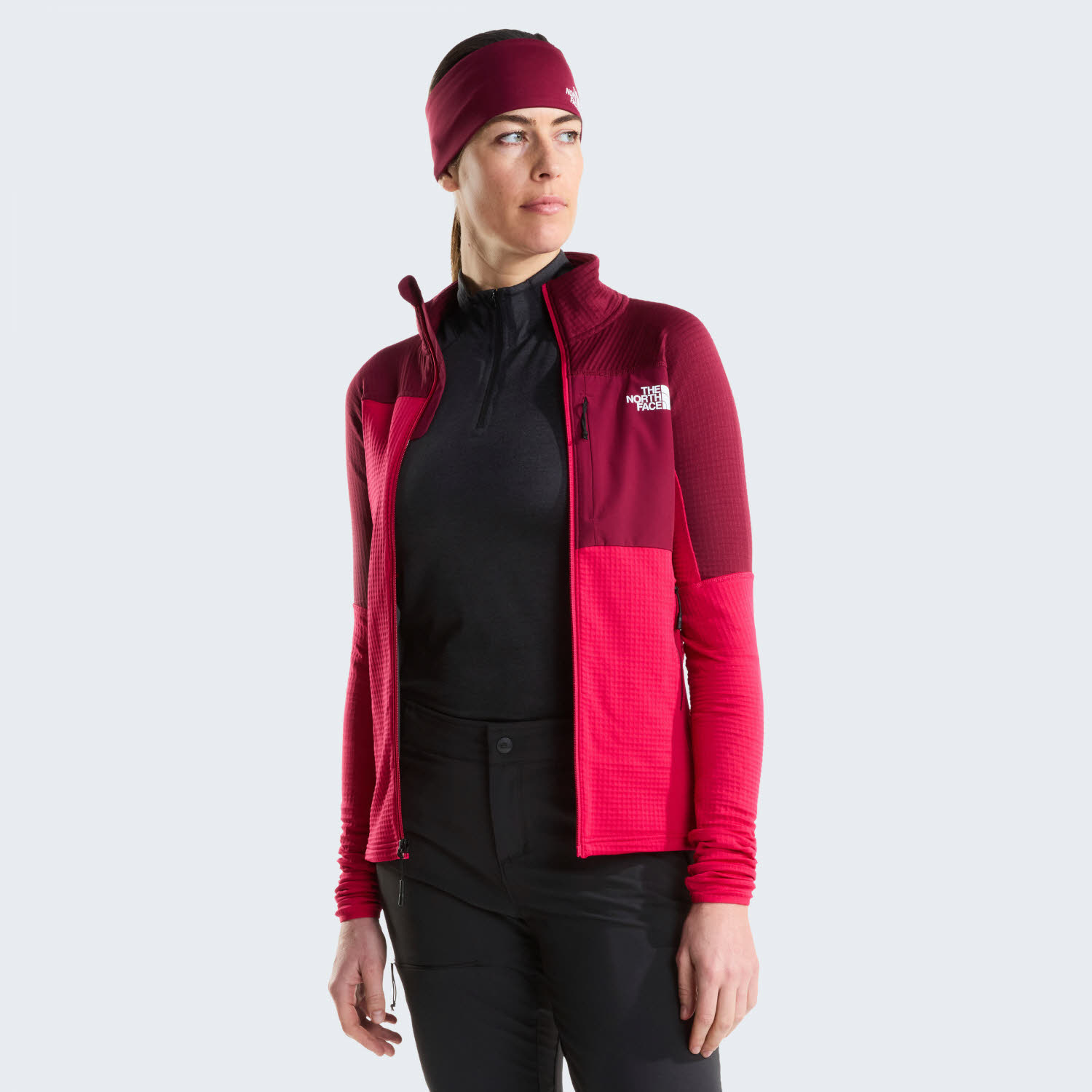 The North Face Stormgap Power Grid™ Damen Funkitonsjacke Outdoorjacke rot