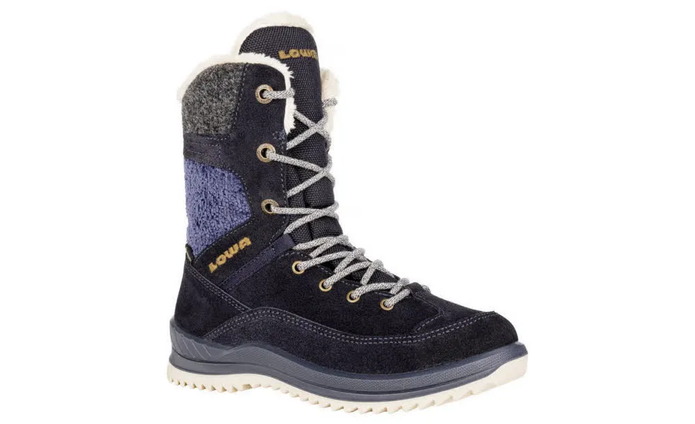 Lowa Bianca GTX Winterstiefel gefüttert Kinder blau