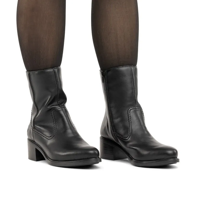 Rieker Stiefelette Slipper Freizeitschuh Damen schwarz