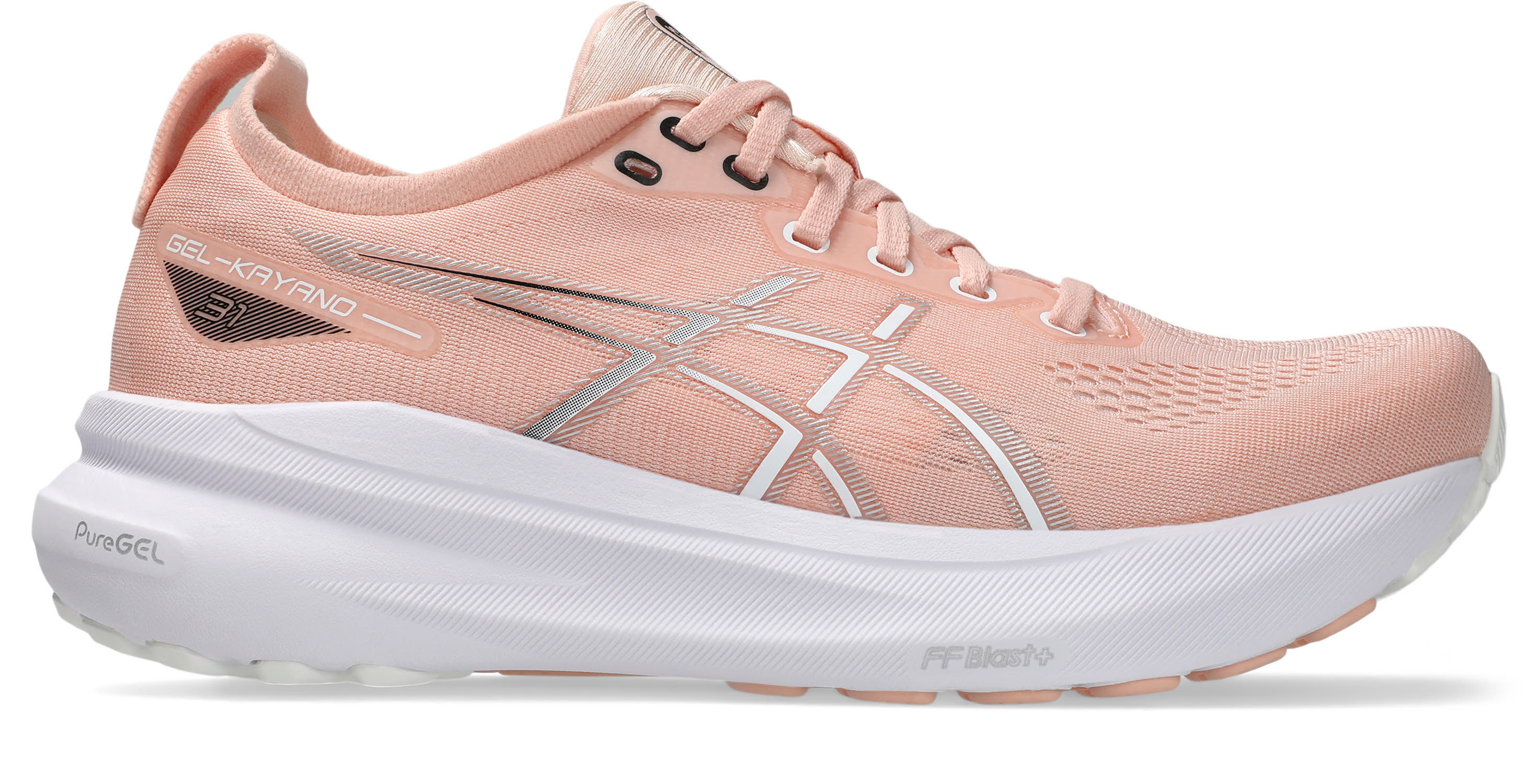 ASICS GEL-KAYANO 31 Laufschuhe Joggingschuhe Damen weiß pfirsich