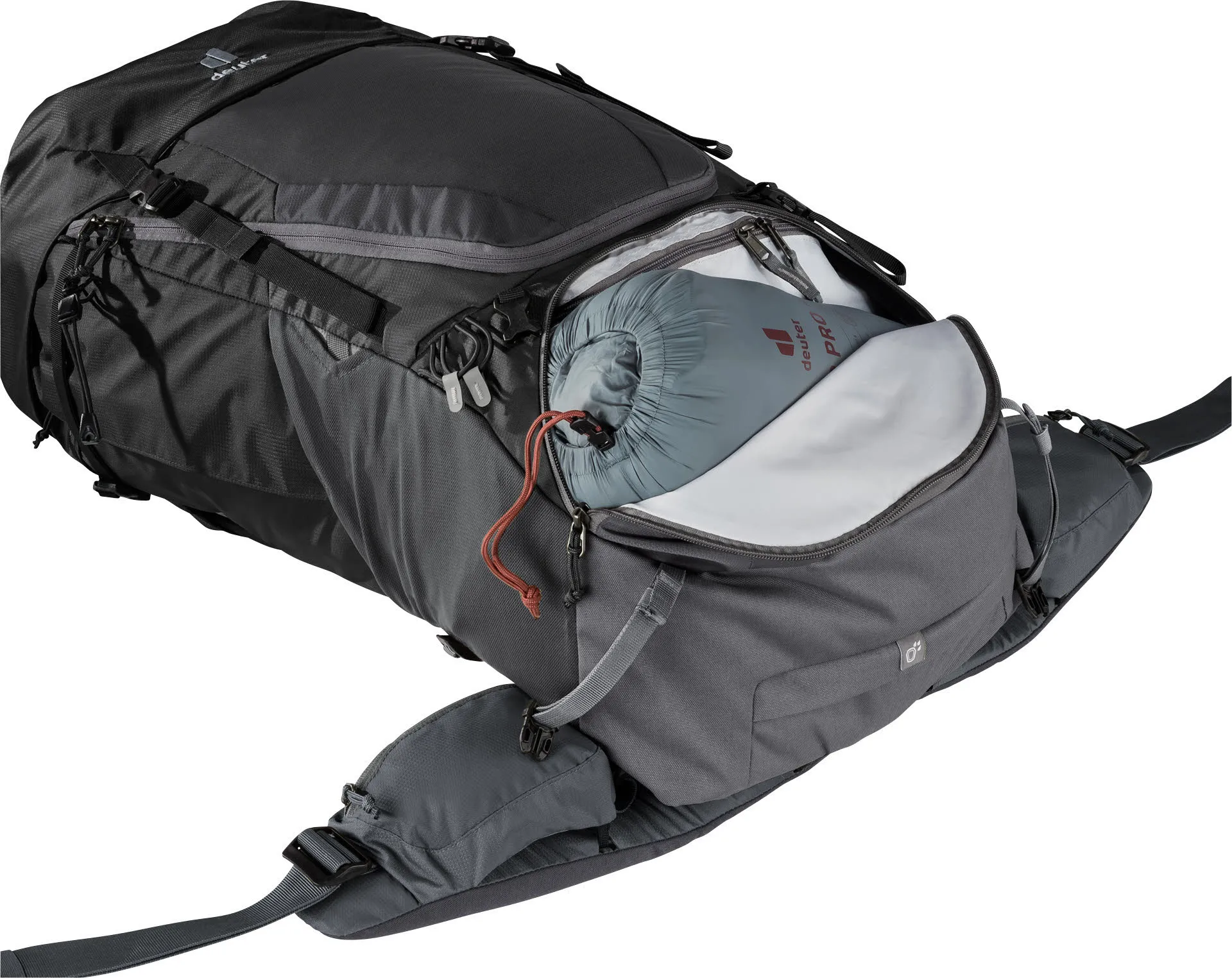 Deuter Futura Air Trek 60+10 unisex Wanderrucksack Trekkingrucksack black/graphite NEU