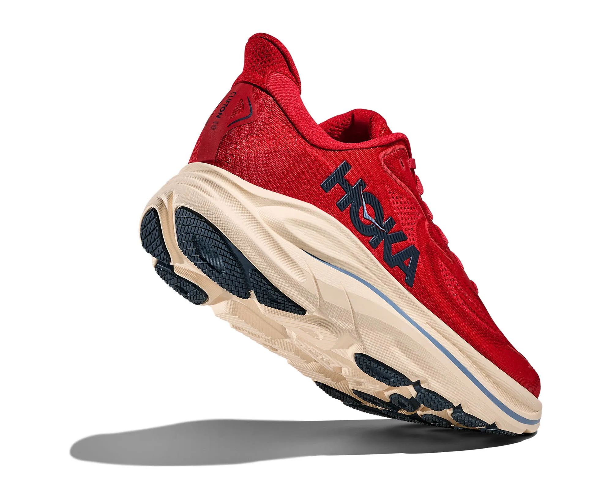 Hoka CLIFTON 10 Herren Laufschuhe Joggingschuhe rot
