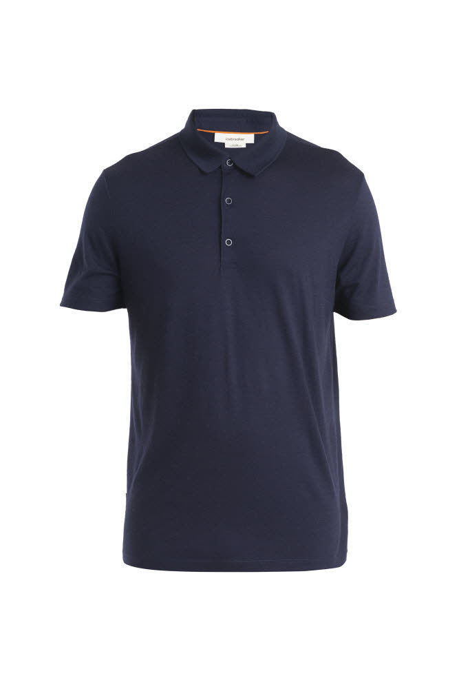Icebreaker Merino 150 Tech Lite III SS Herren Poloshirt schwarz