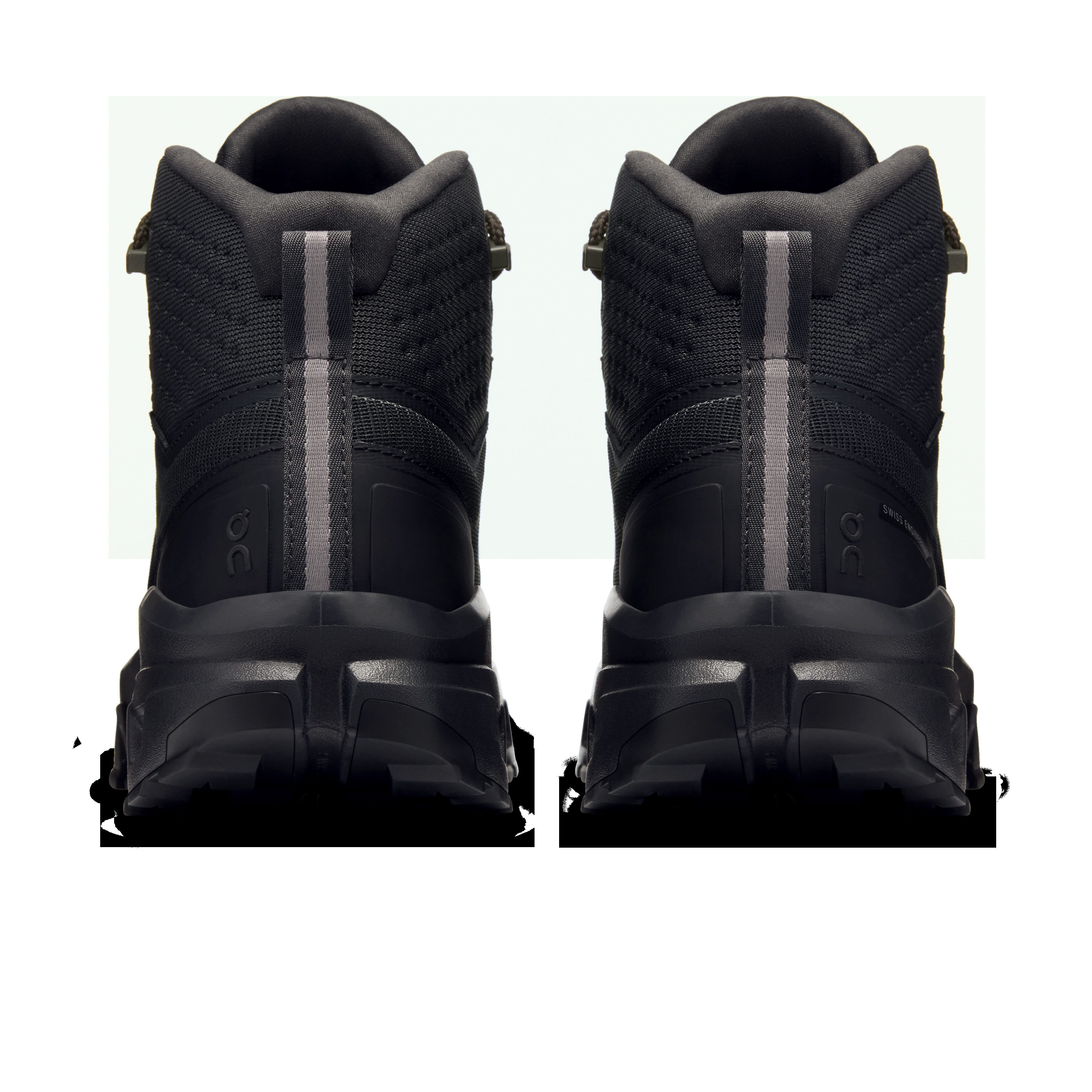 ON Cloudrock Mid WP Trekkingschuhe Wanderschuhe Damen schwarz