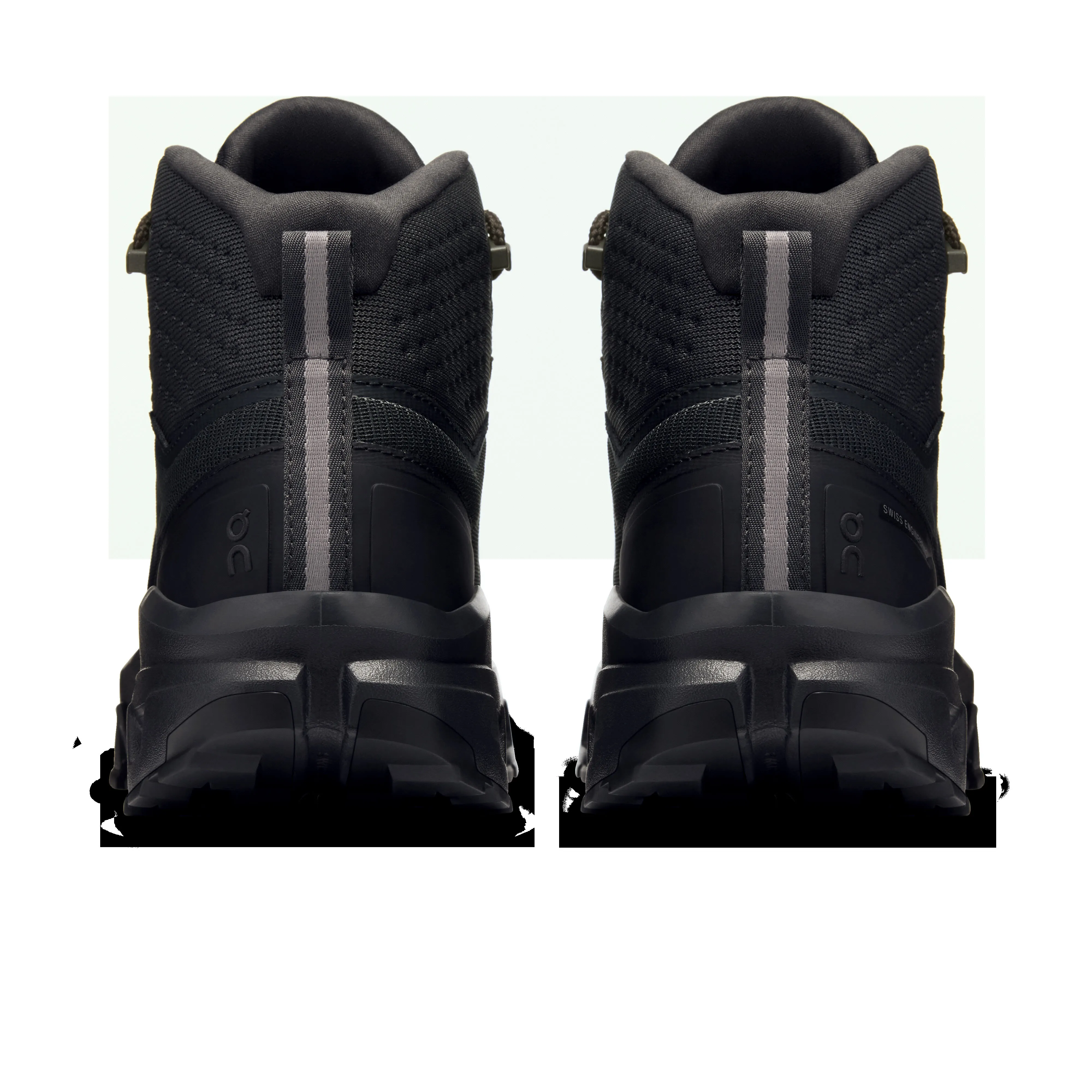 ON Cloudrock Mid WP Trekkingschuhe Wanderschuhe Damen schwarz