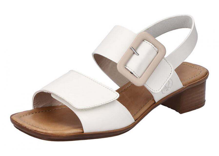 Rieker Damen Sandalen Riemchensandalette hellbeige NEU