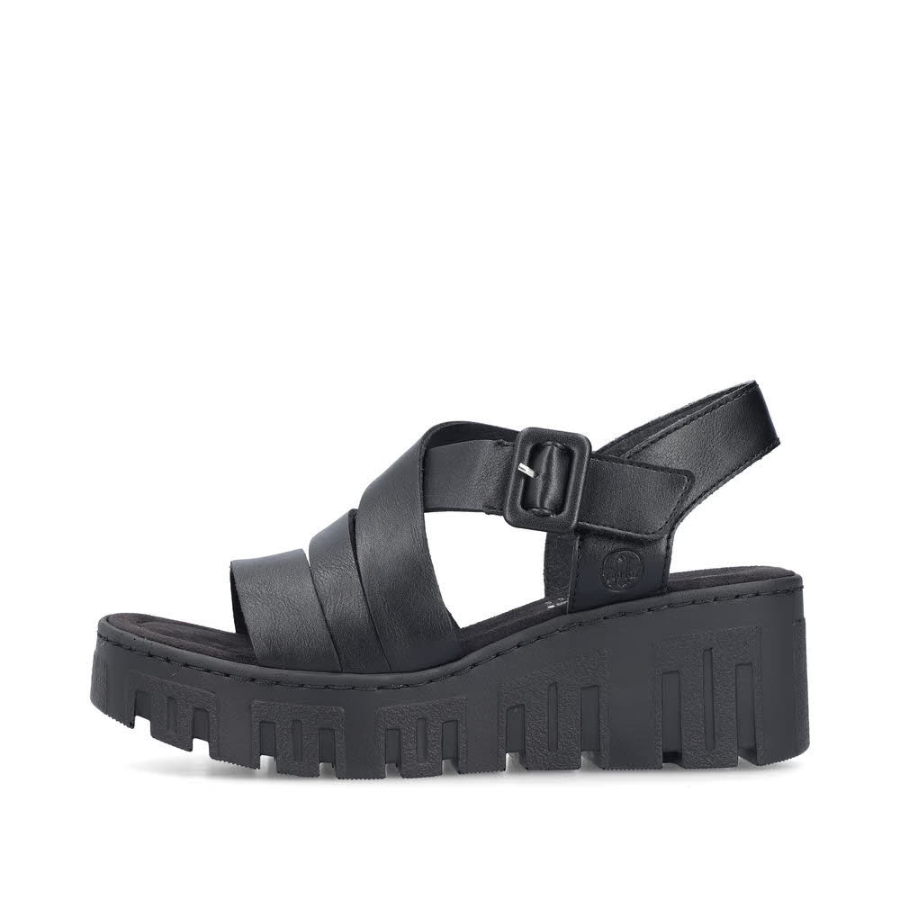 Rieker Keilsandaletten Damen schwarz