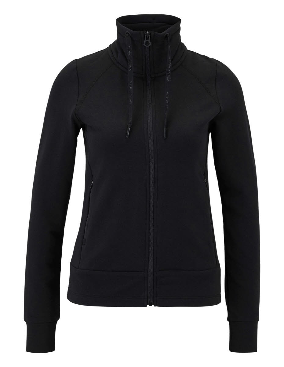Venice Beach FLORENCE Damen Sweatjacke Zip-Jacke schwarz