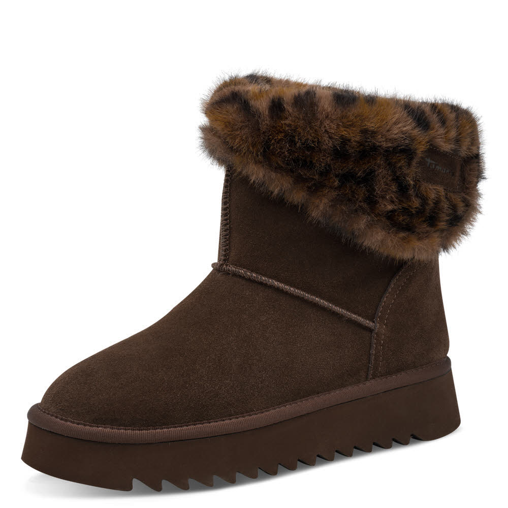 Tamaris Damen Stiefelette Winterstiefel braun