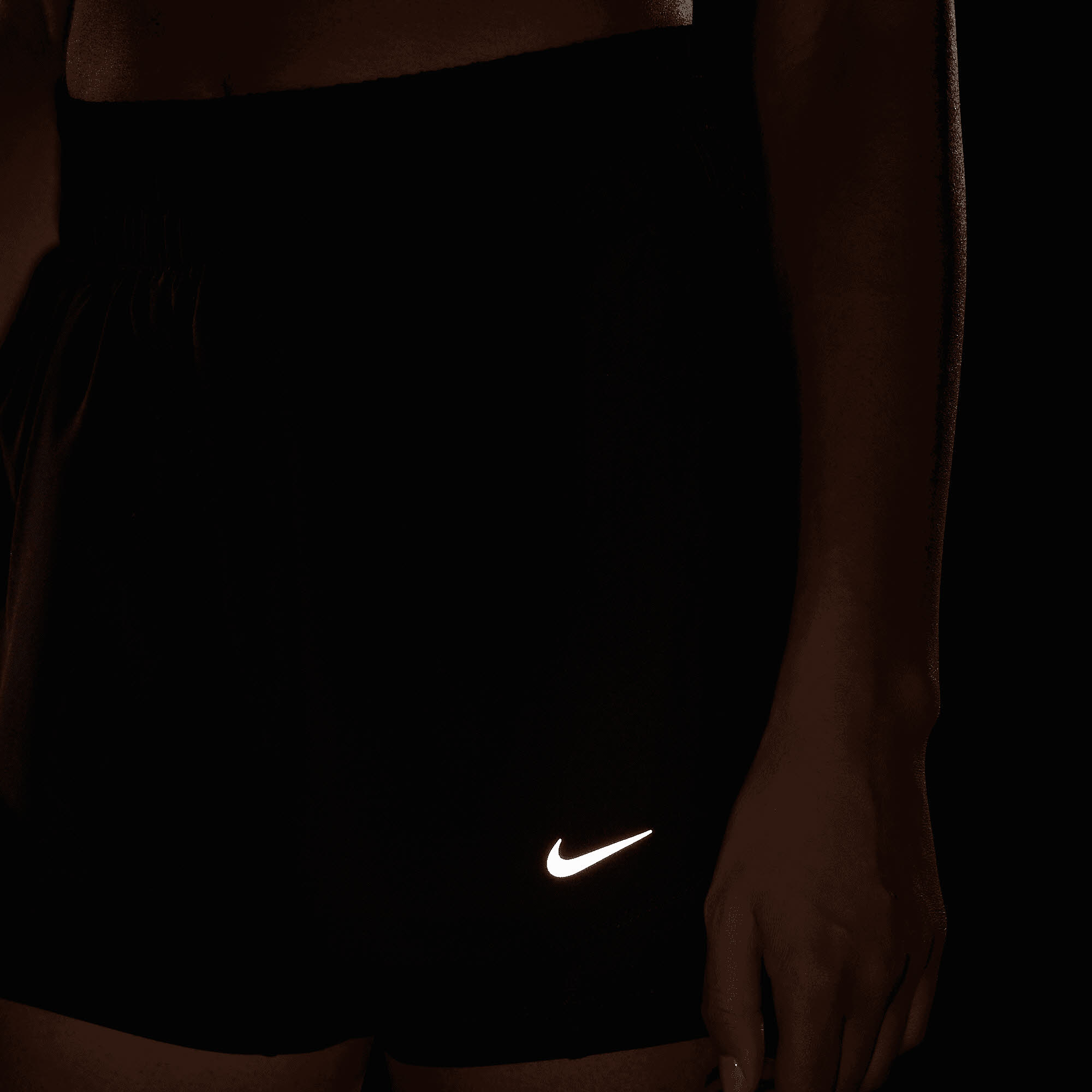 NIKE ONE DRI-FIT WOMEN'S HIGH Damen Shorts Laufshorts Workout schwarz NEU