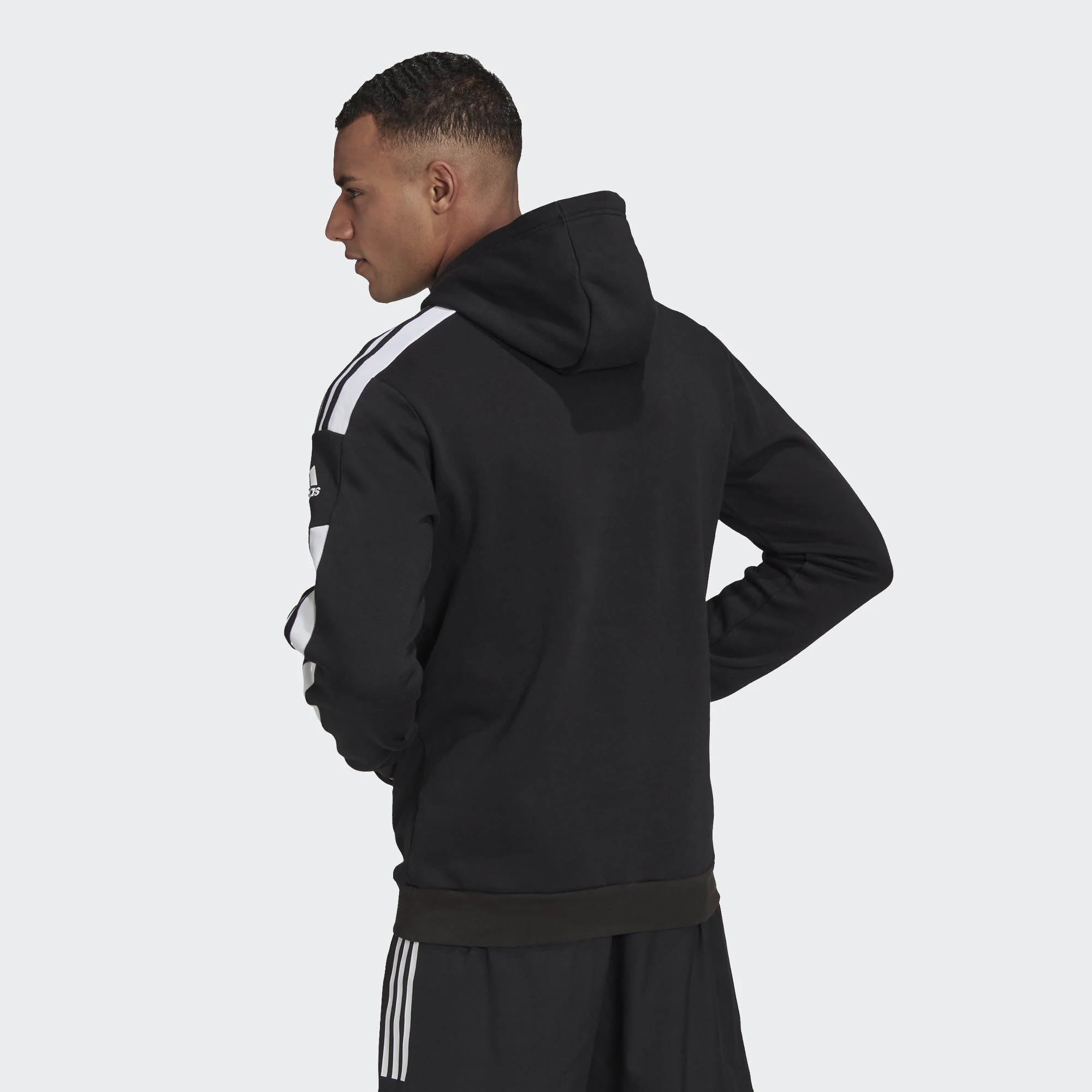 adidas HE SQ21 SW Herren Hoodie Sport Freizeit Kapuze Langarm 3-Streifen schwarz NEU