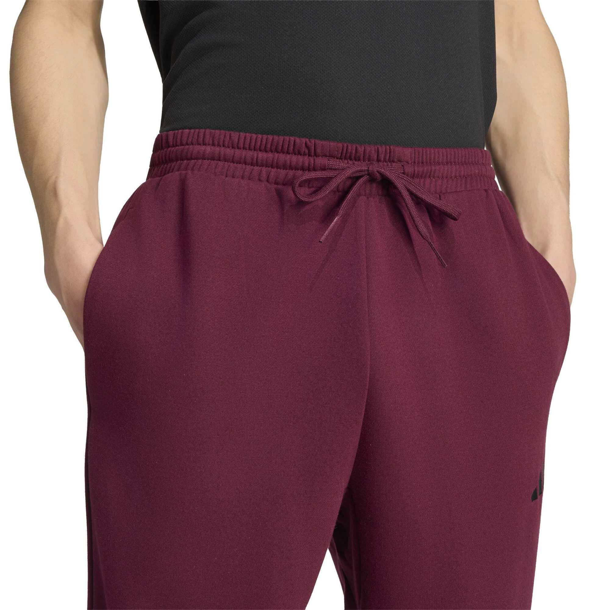 adidas M FEELCOZY PANT Herren Jogginghose weinrot
