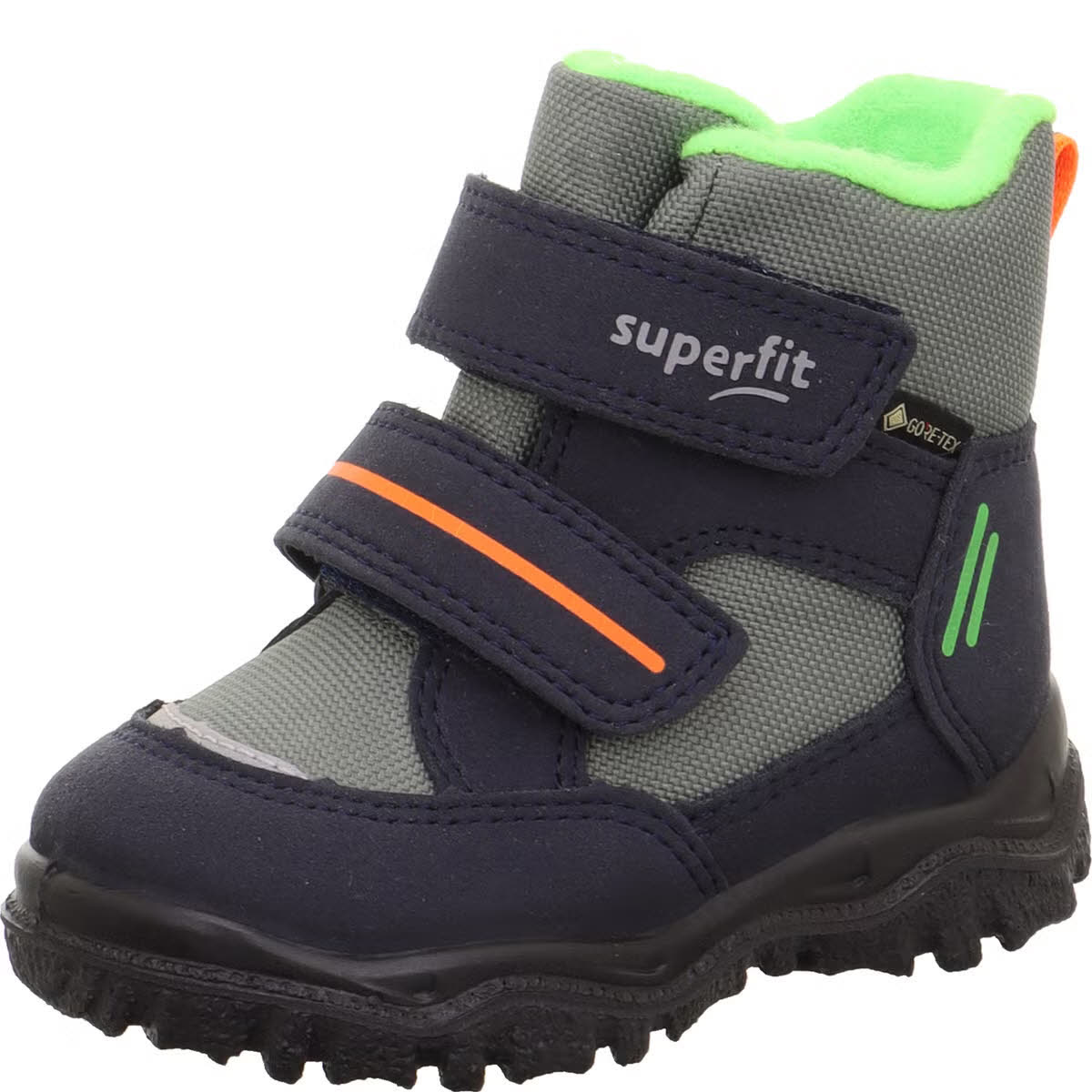 Superfit Husky1 Kinder Winterstiefel Winterboots GTX blau-hellgrün