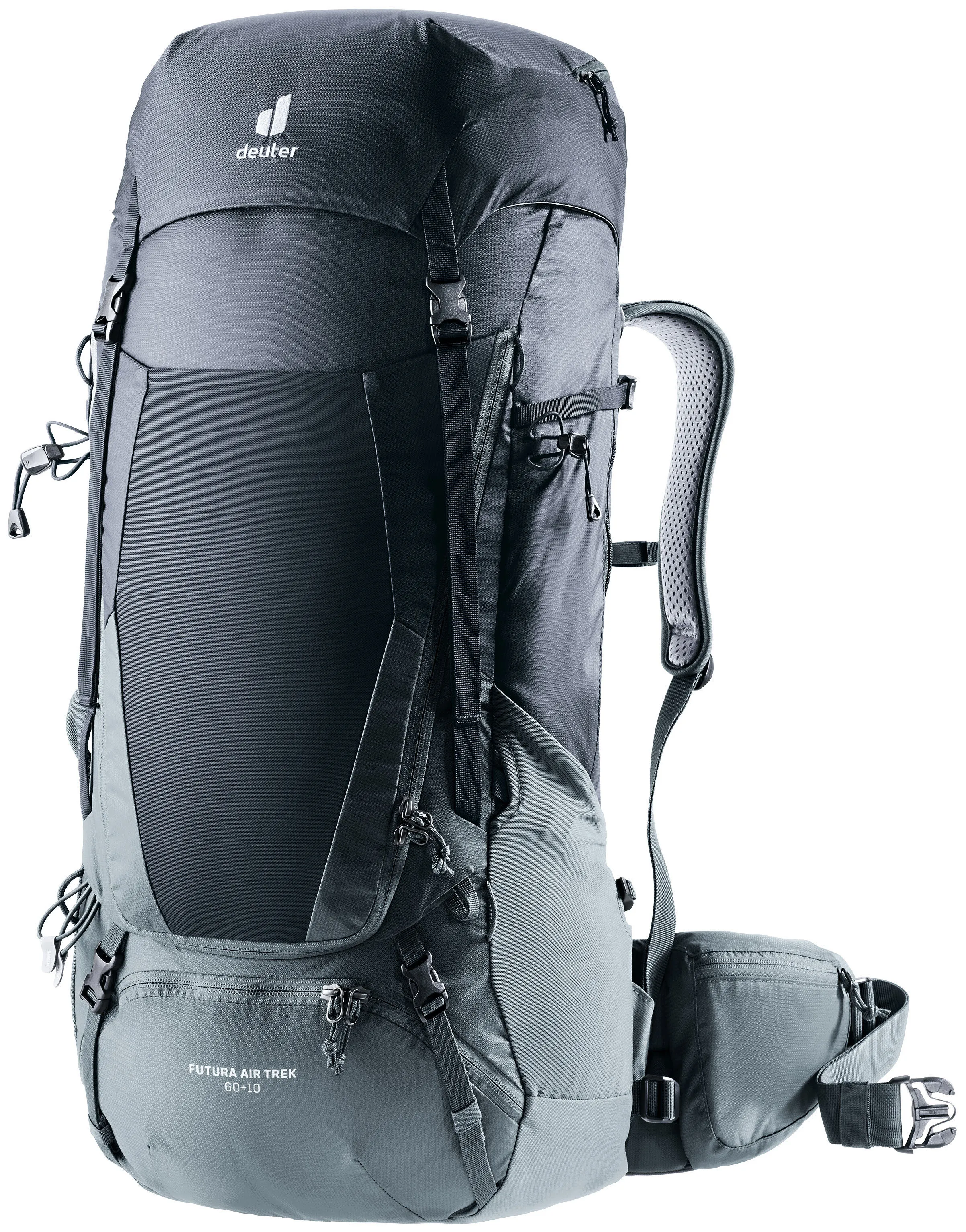 Deuter Futura Air Trek 60+10 unisex Wanderrucksack Trekkingrucksack black/graphite NEU