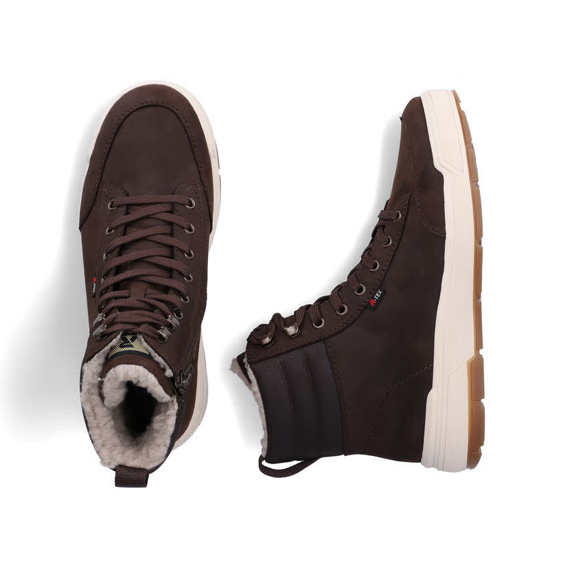 Rieker Herren Schnürstiefel Kurzstiefel braun