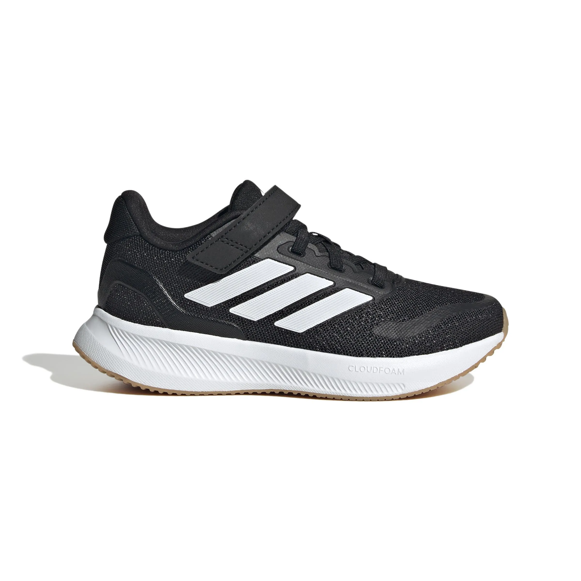 adidas RUNFALCON 5 EL C Kinder Sneaker Low sportlich Freizeitschuhe schwarz/weiß