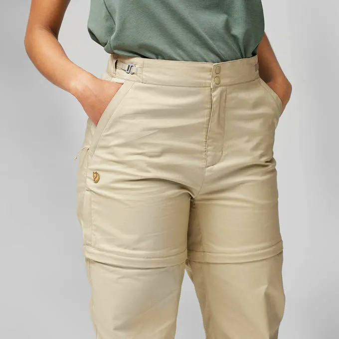 Fjällräven Abisko Hike Damen Zip-off-Hose Wanderhose beige