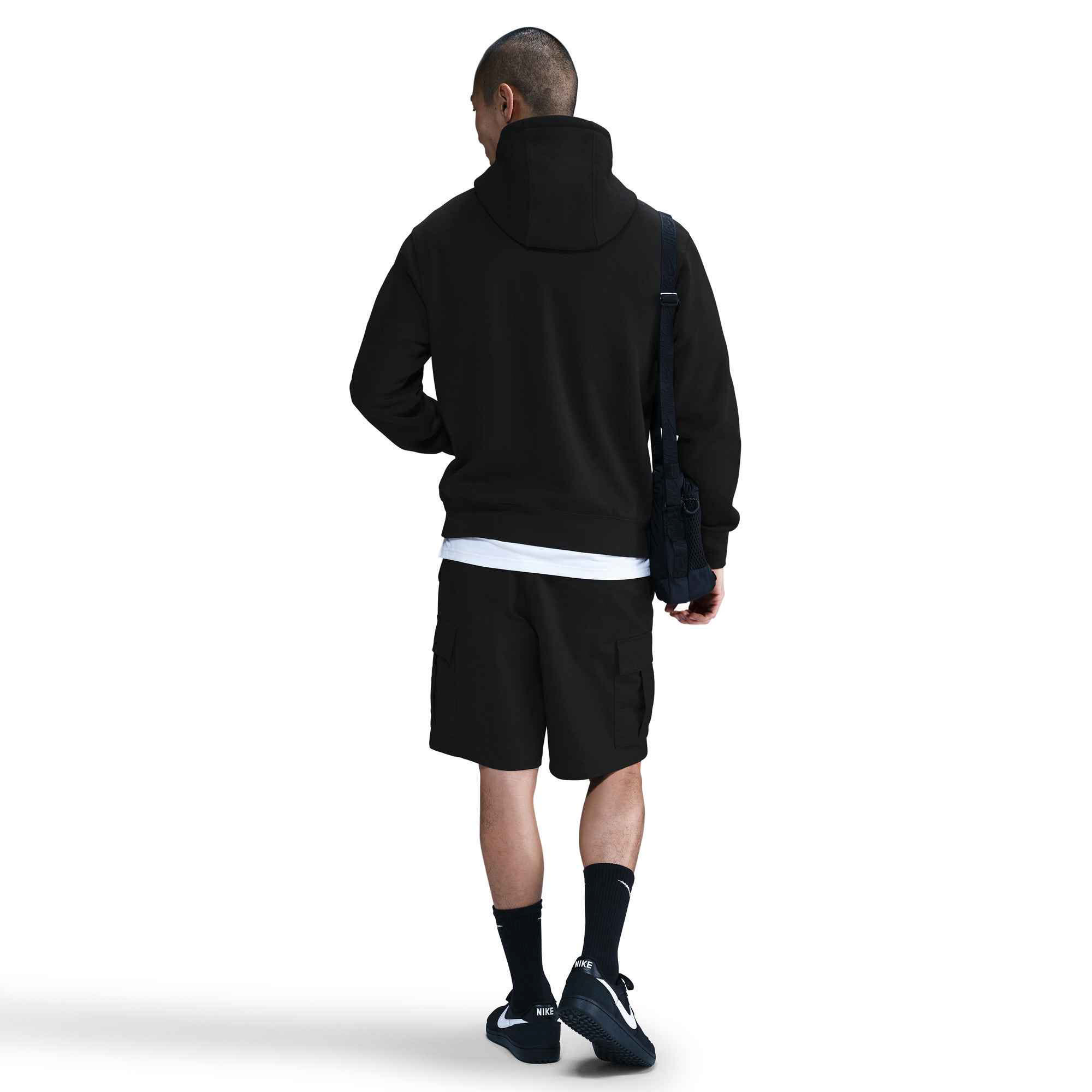 NIKE CLUB BB PO GFX HOODIE Herren schwarz