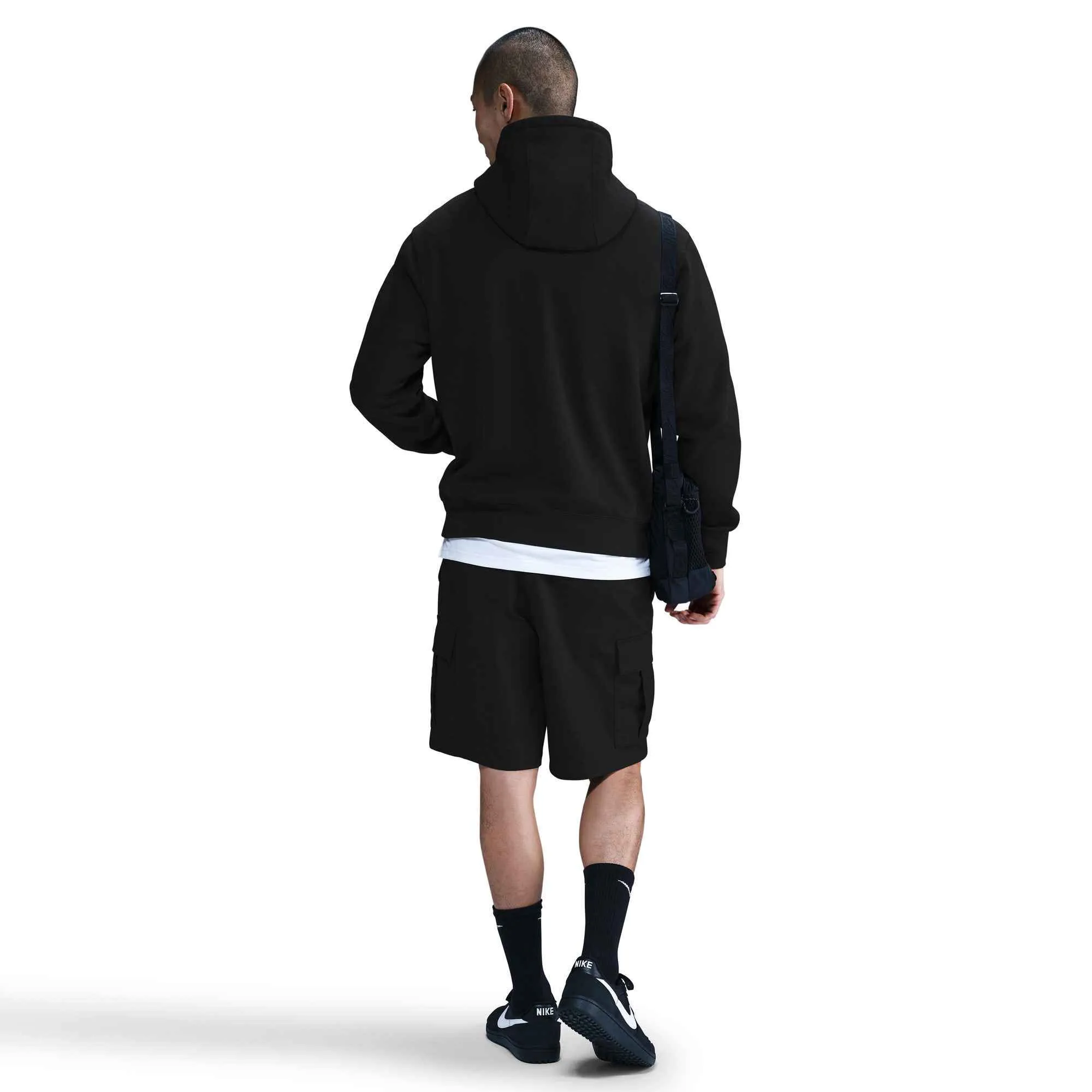 NIKE CLUB BB PO GFX HOODIE Herren schwarz