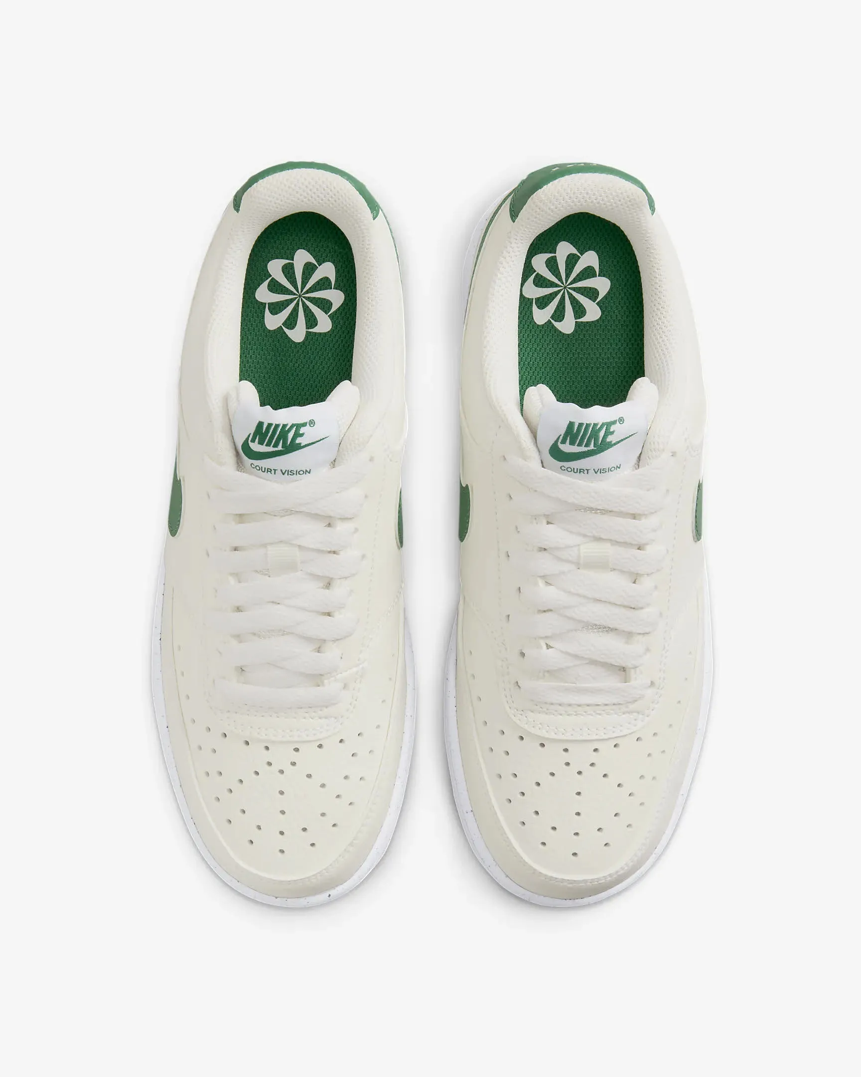 Nike Court Vision Low Next Nature Damen Oldschoolschuhe Alltagsschuhe weiß