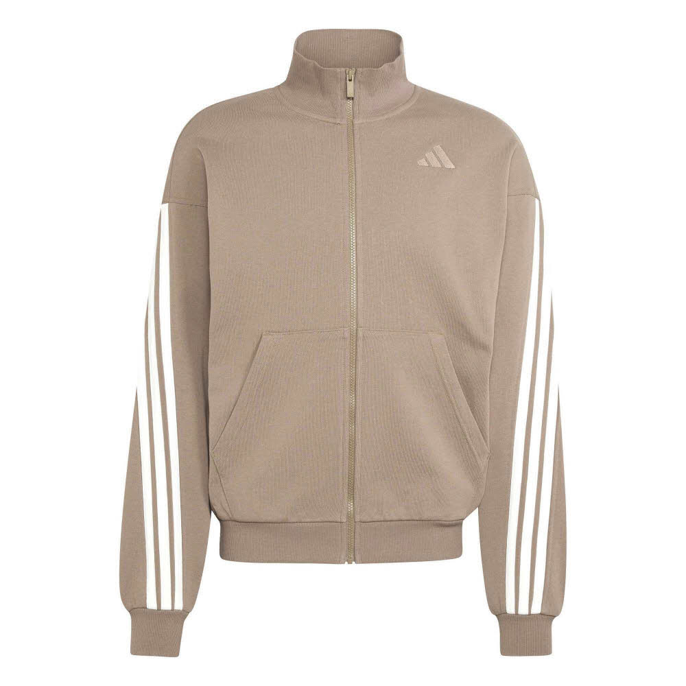 adidas KIT 3-STRIPES TRACK TOP Herren Sweatjacke Trainingsjacke braun