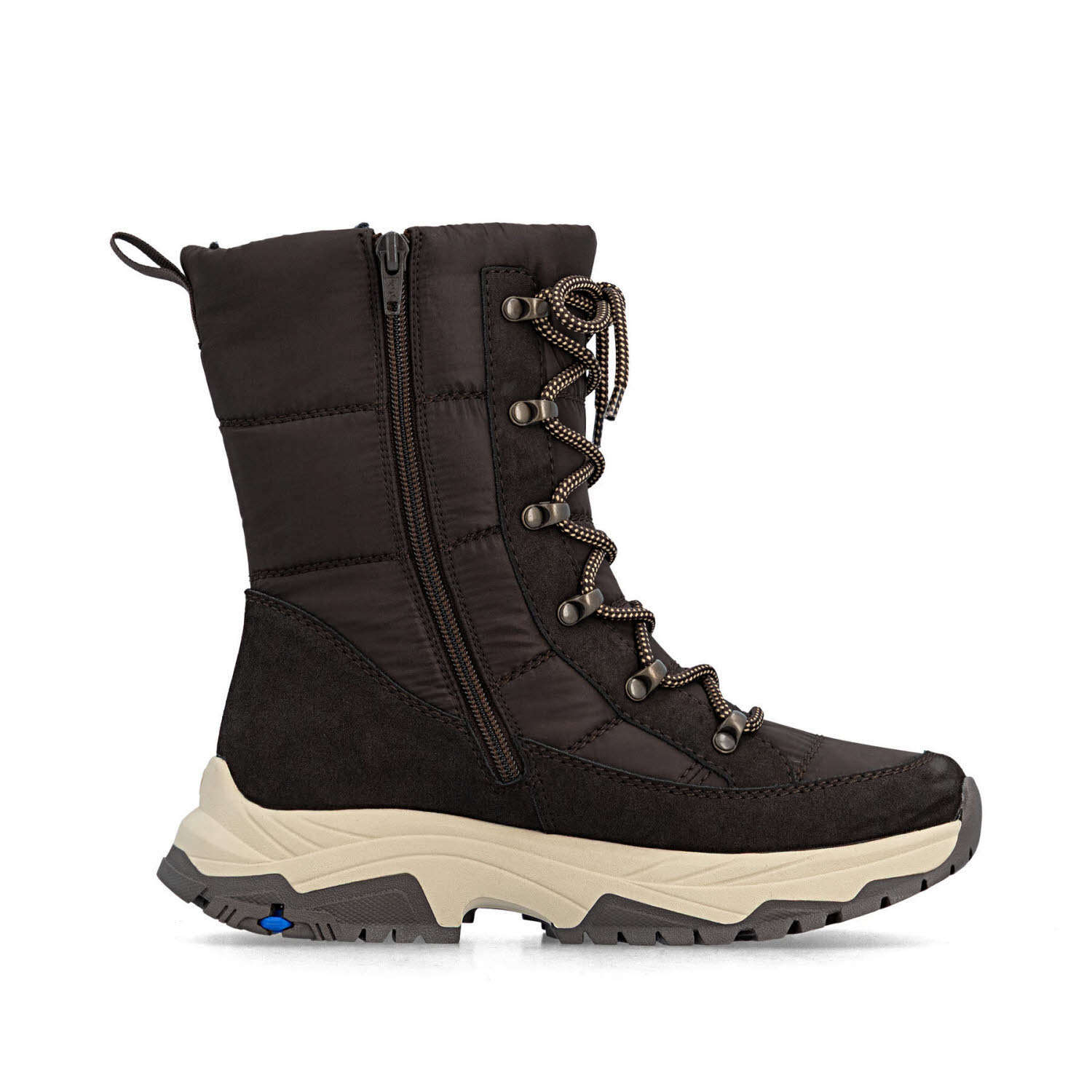 Rieker HWK Damen Stiefel Damen Schnürstiefel Winterstiefel braun