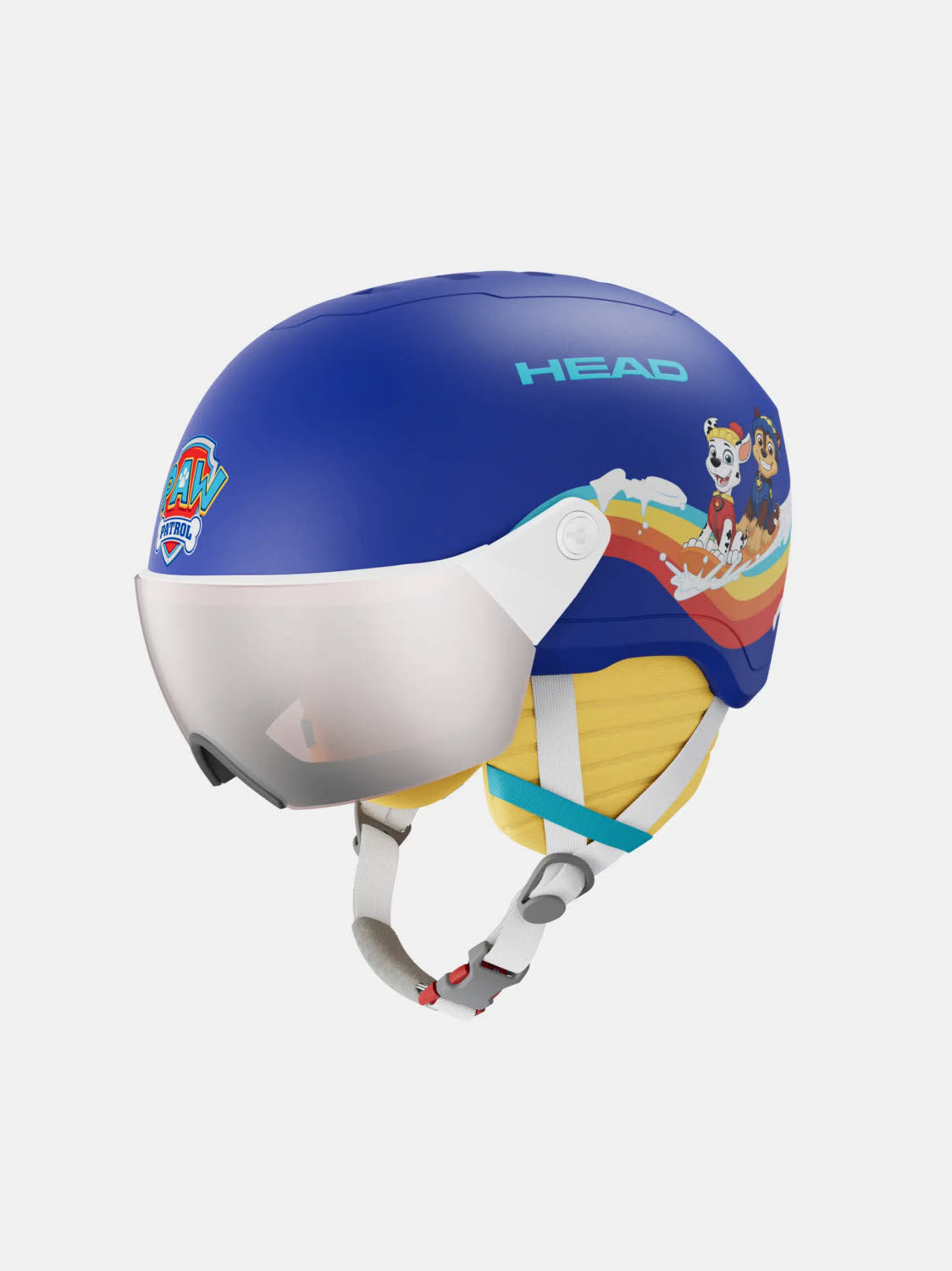 Head YUKI VISOR Kinder Skihelm Visierhelm paw blue
