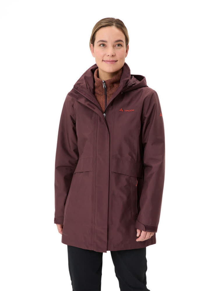 VAUDE Idris 3in1 Parka IV Damen 3in1 Winterjacke rot