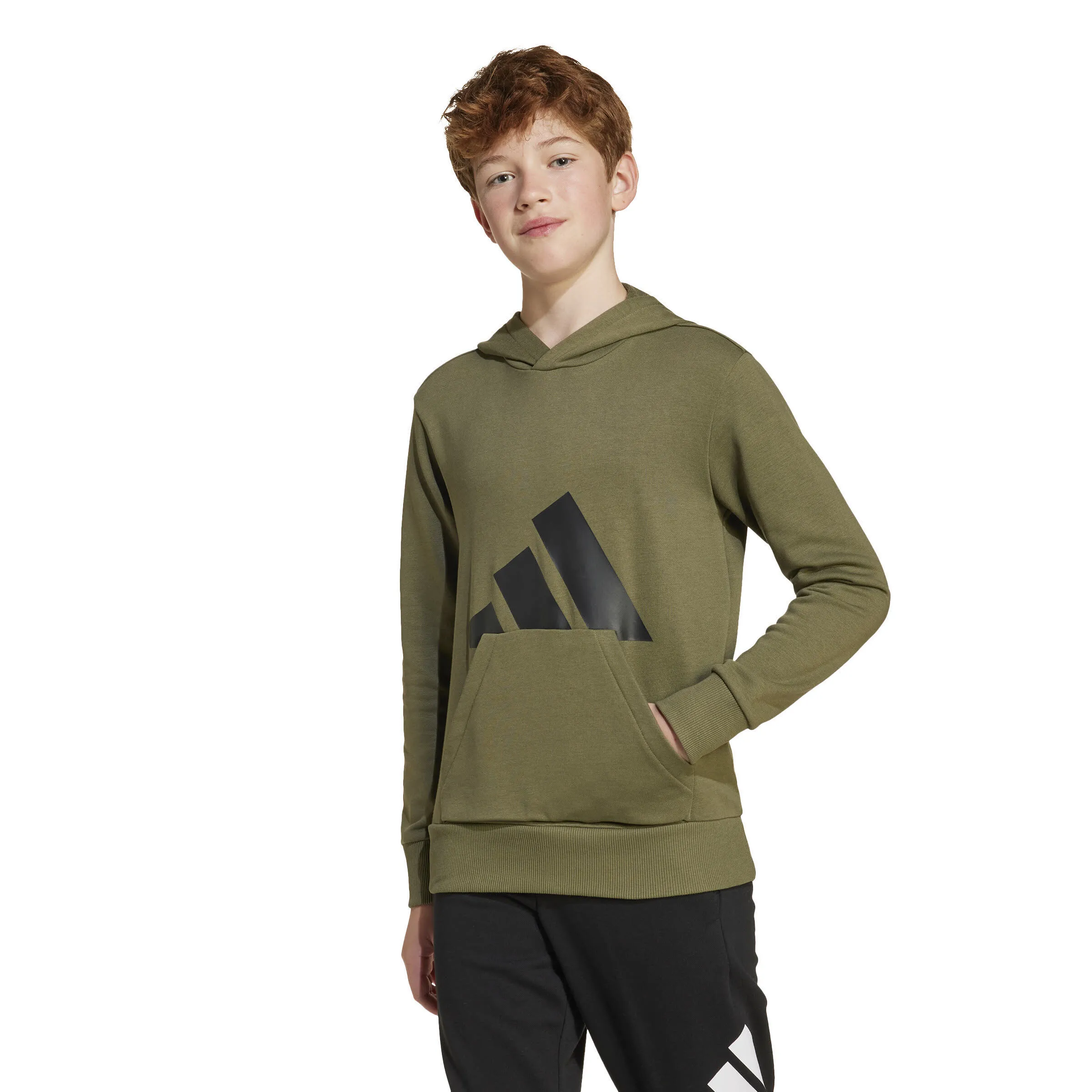 adidas Essentials Kinder Hoodie grün/schwarz