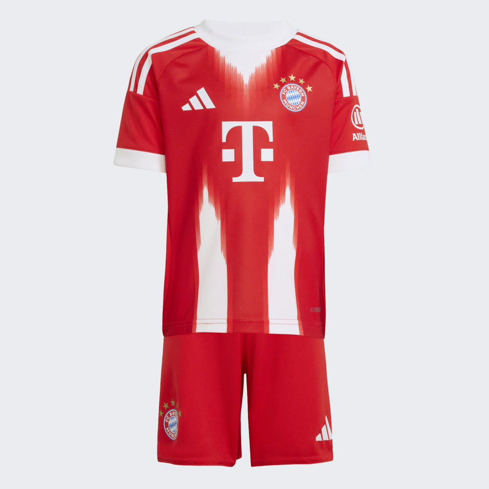 adidas FC Bayern München 25/26 Kleinkind Trikot mit Hose rot/weiß