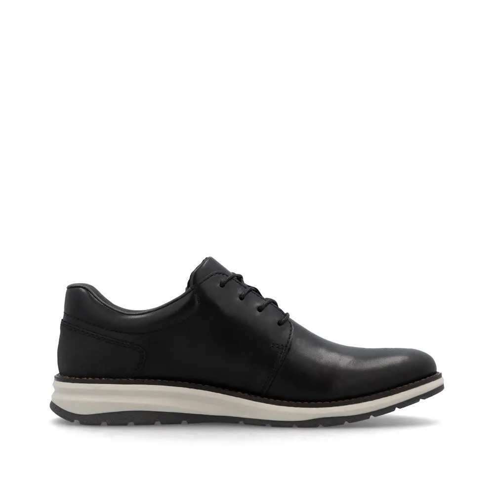 Rieker HWK Herren Halbschuhe Schnürschuhe schwarz