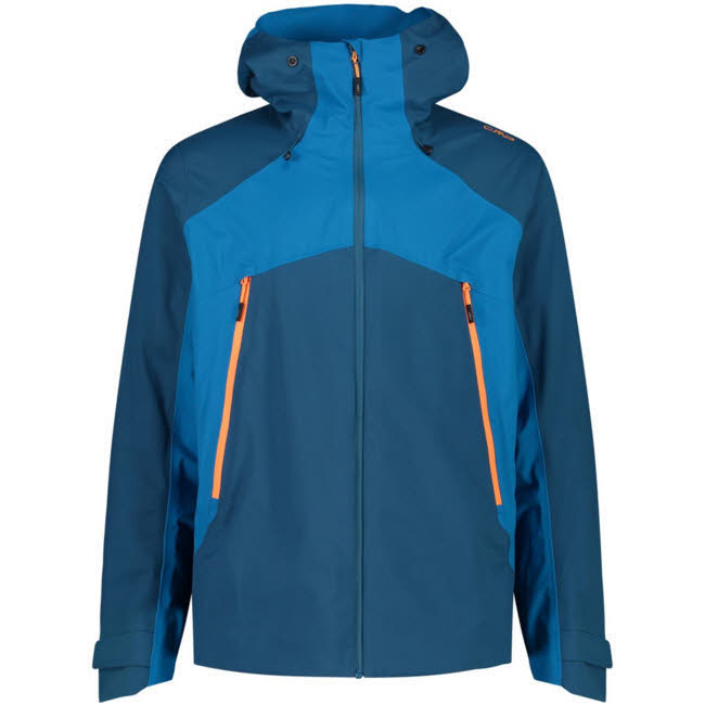 CMP Fix Hood Herren Regenjacke Wanderjacke Grün Schwarz