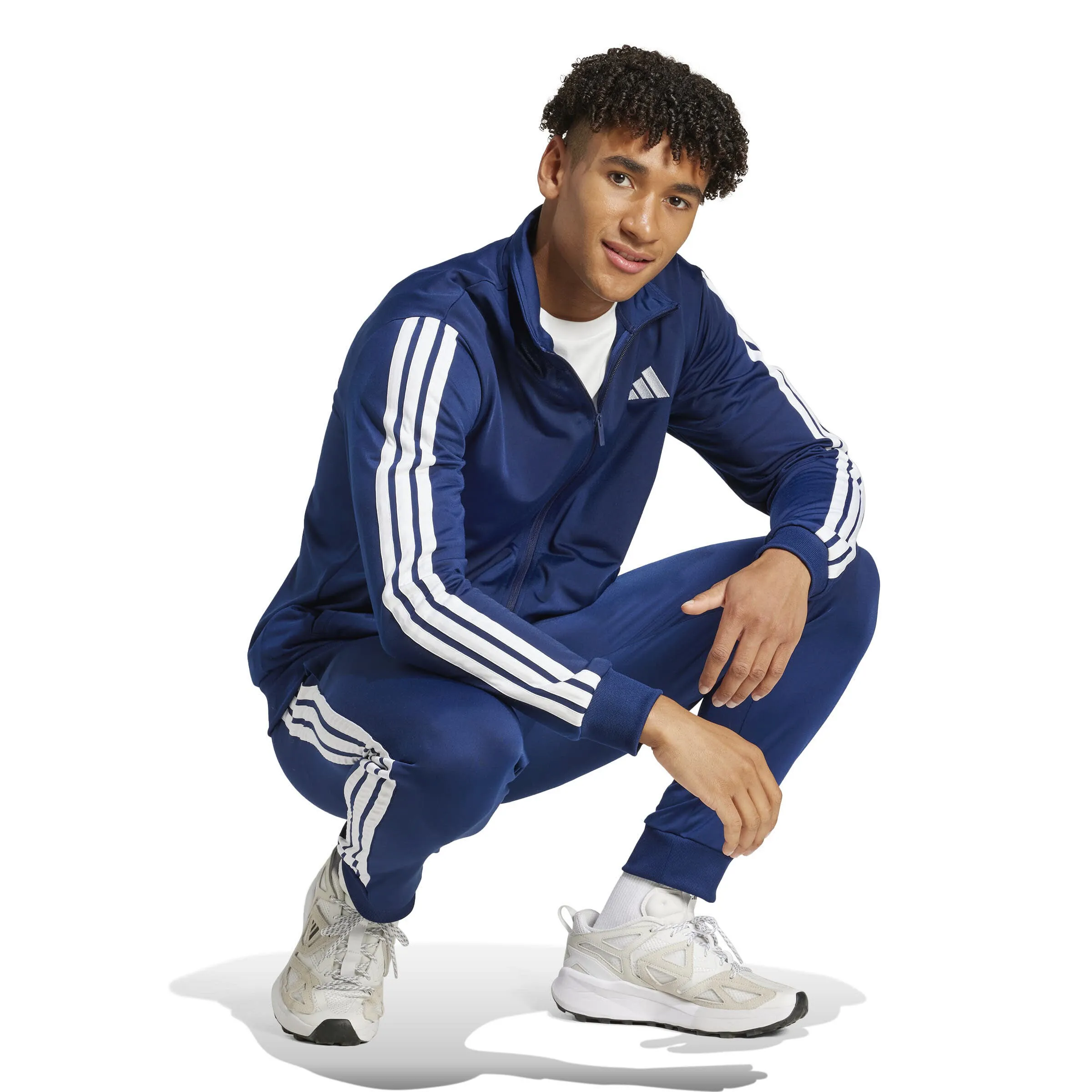 adidas M 3S Tr Tt Ts Herren Trainingsanzug blau