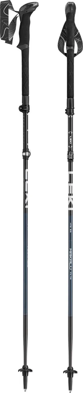 Leki Makalu FX TA Unisex Wanderstöcke verstellbar (110-130cm) schwarz/blau