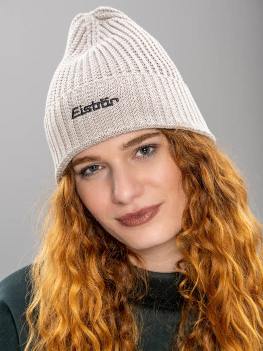 Eisbär Poca Os Rl Damen Strickmütze mütze grau