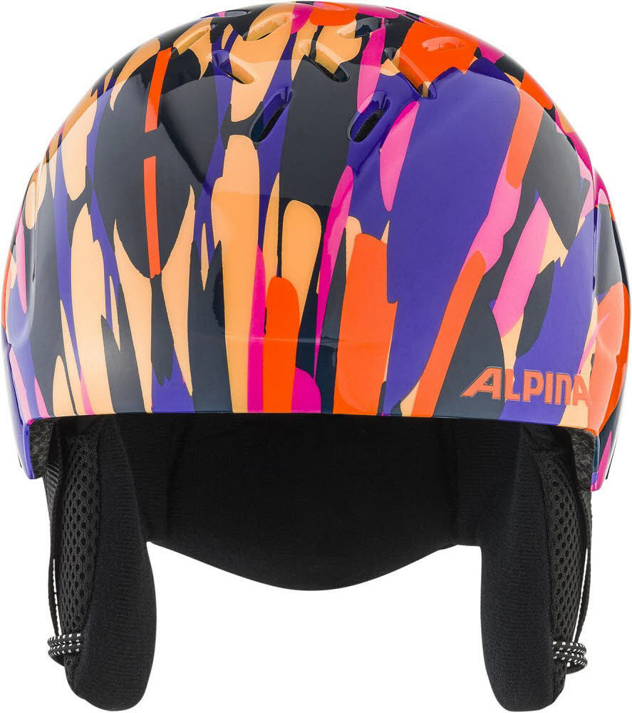 Alpina PIZI Kinder Skihelm Snowboardhelm pink-orange blue gloss