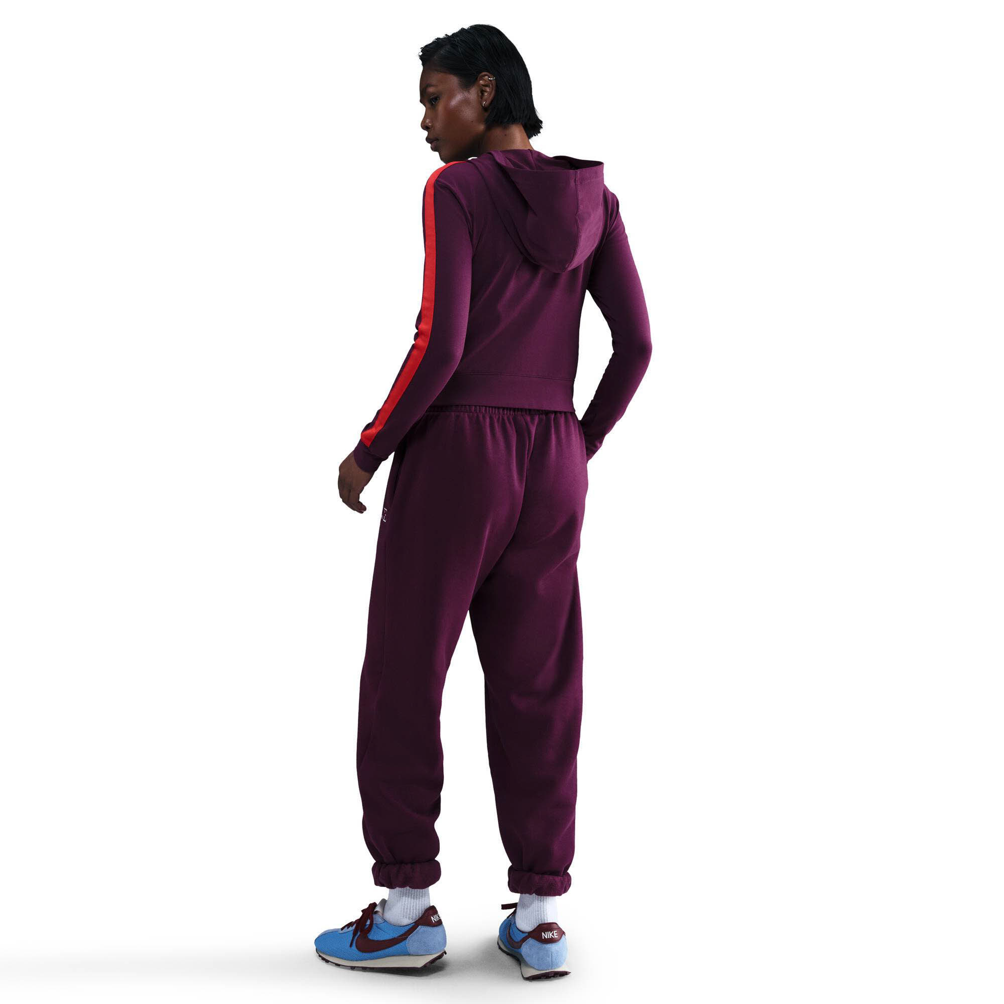 Nike Sportswear FZ HD LS TOP GLS Damen Kapuzenweste lila
