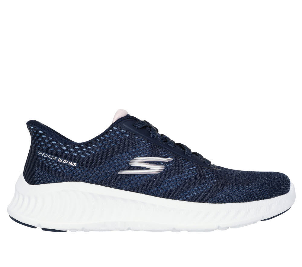 Skechers GO WALK NOW - KHLOE Damen Slip-ins Slipper Sneaker blau
