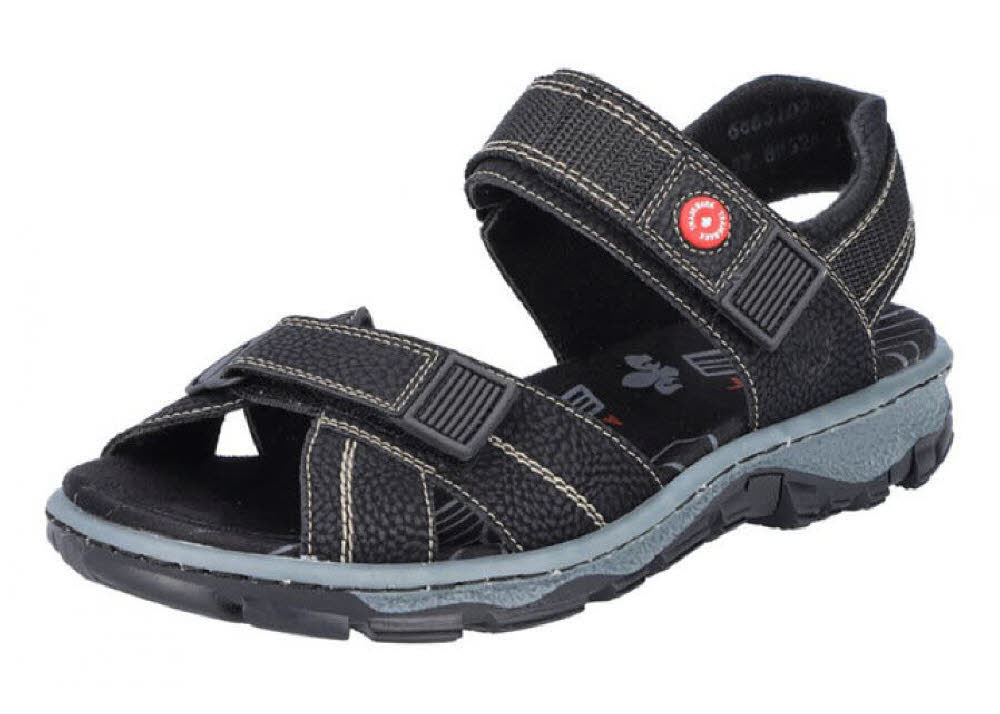 Rieker Damen Sandalen Trekkingsandalen schwarz NEU