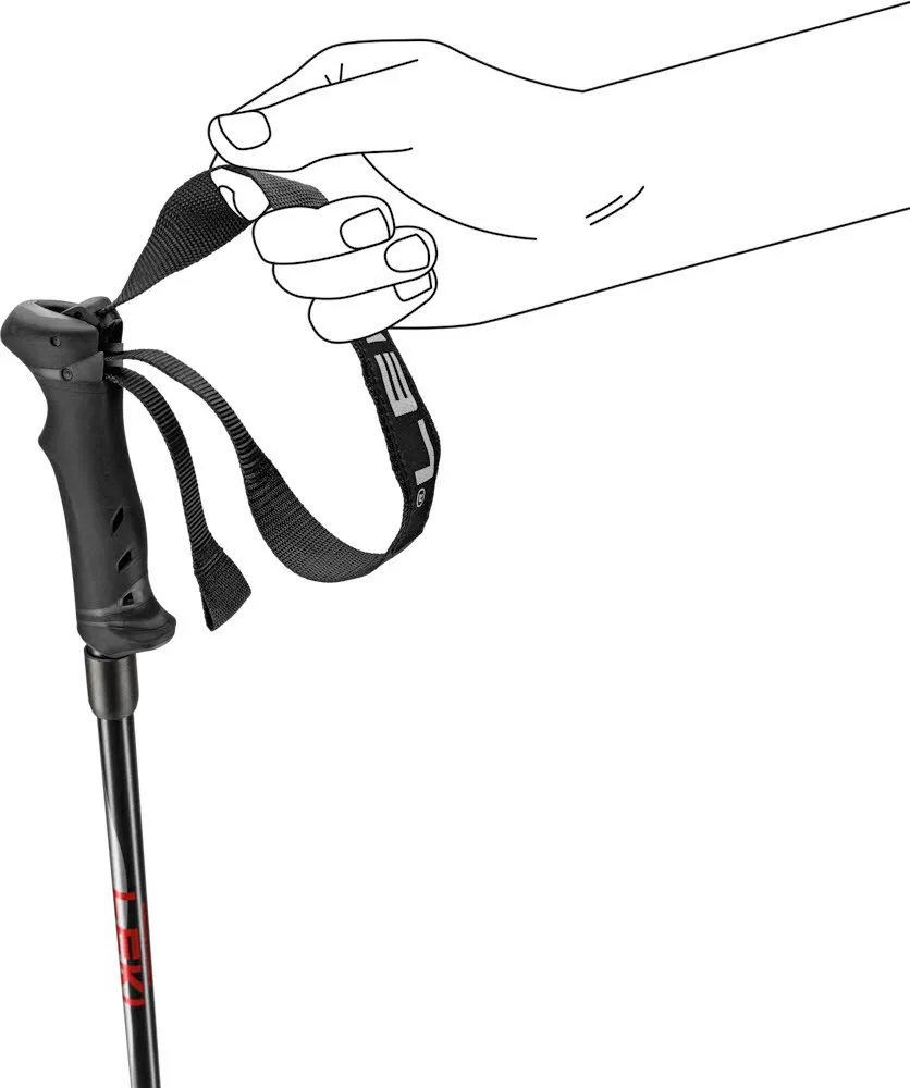 Leki Hot Shot Unisex Skistöcke Ski Poles schwarz/grau