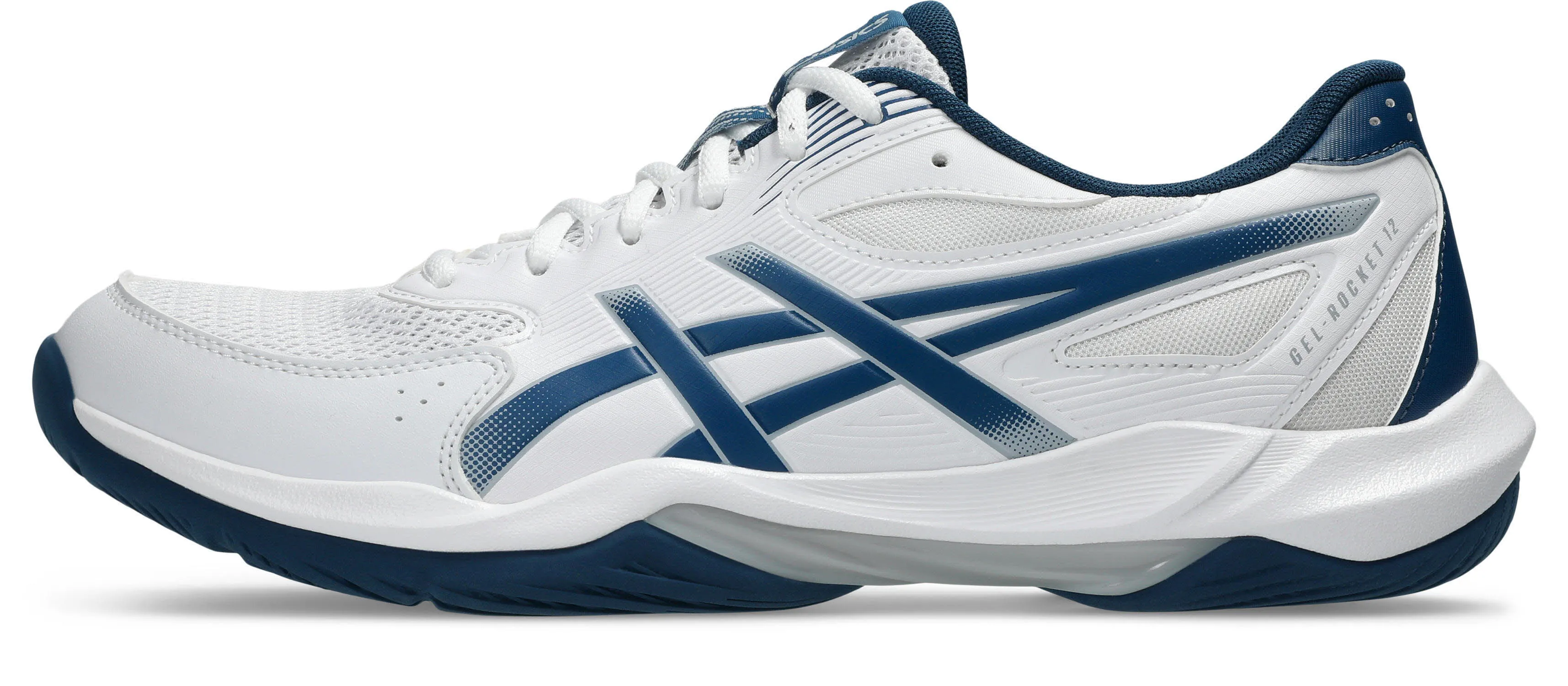 Asics GEL-ROCKET 12 Herren Hallenschuhe Trainingsschuhe weiß/blau