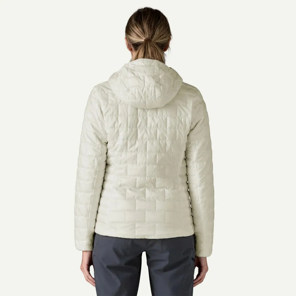 Woman Nano Puff Hoody Jacke Damen weiß