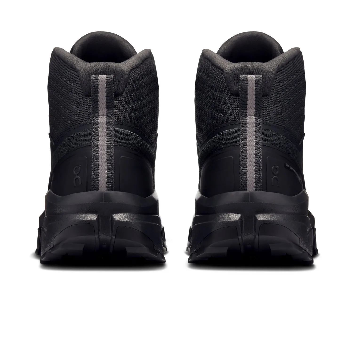 ON Cloudrock Mid WP Trekkingschuhe Wanderschuhe Damen schwarz