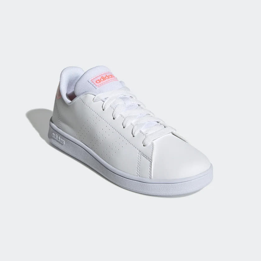 adidas ADVANTAGE K Mädchen Sneaker Court-Style Sport Freizeit weiß NEU
