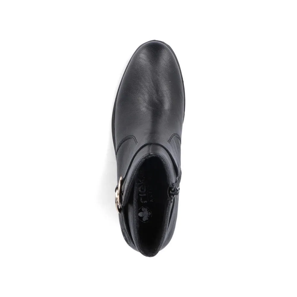 Rieker HWK Damen Stiefel Modestiefel Stiefeletten schwarz