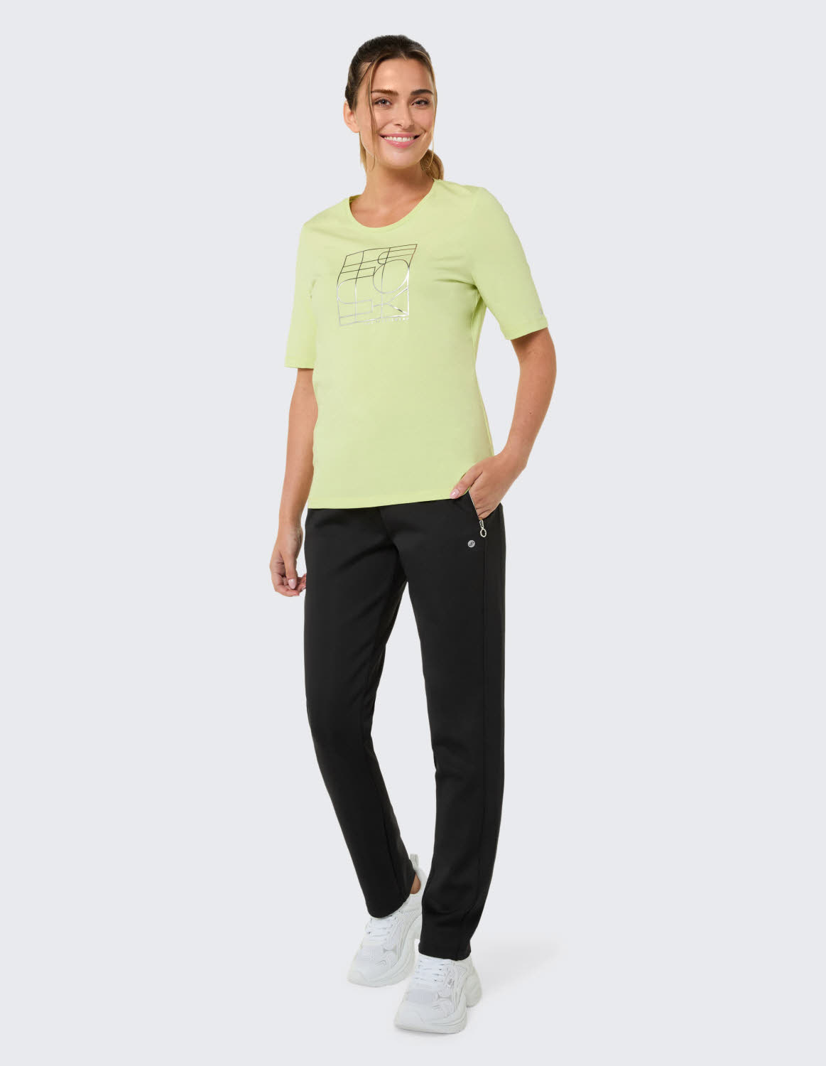 JOY DA JENNIFER Hose Damen Hose lang schwarz