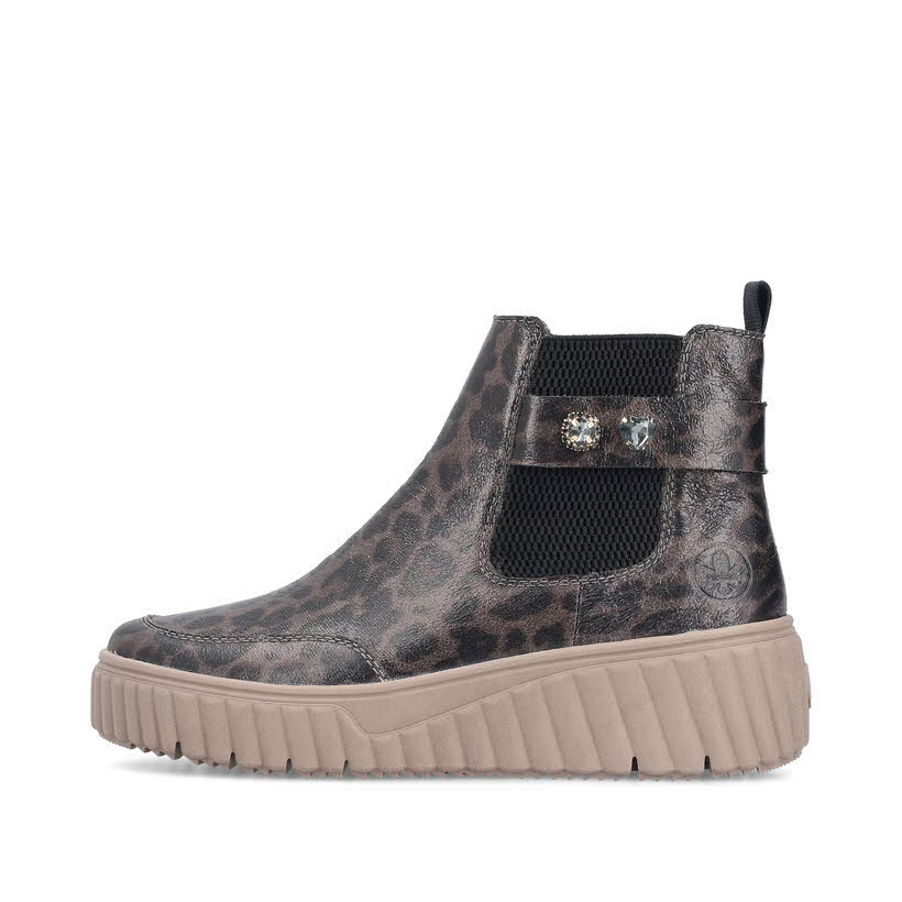Rieker Chelsea Stiefelette Slipper Damen loe