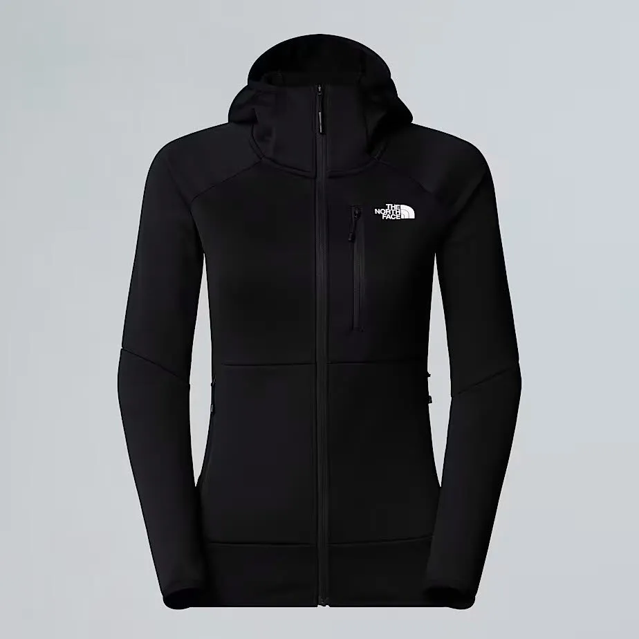 The North Face Meteora Fleece Damen Fleecejacke mit Kapuze schwarz