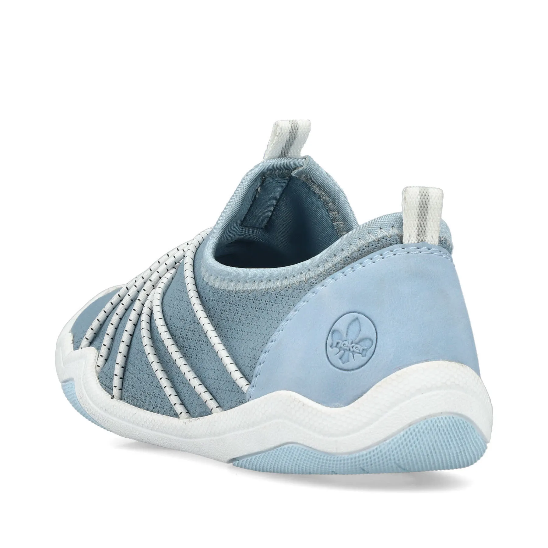 Rieker Damen Slipper Sneaker hellblau