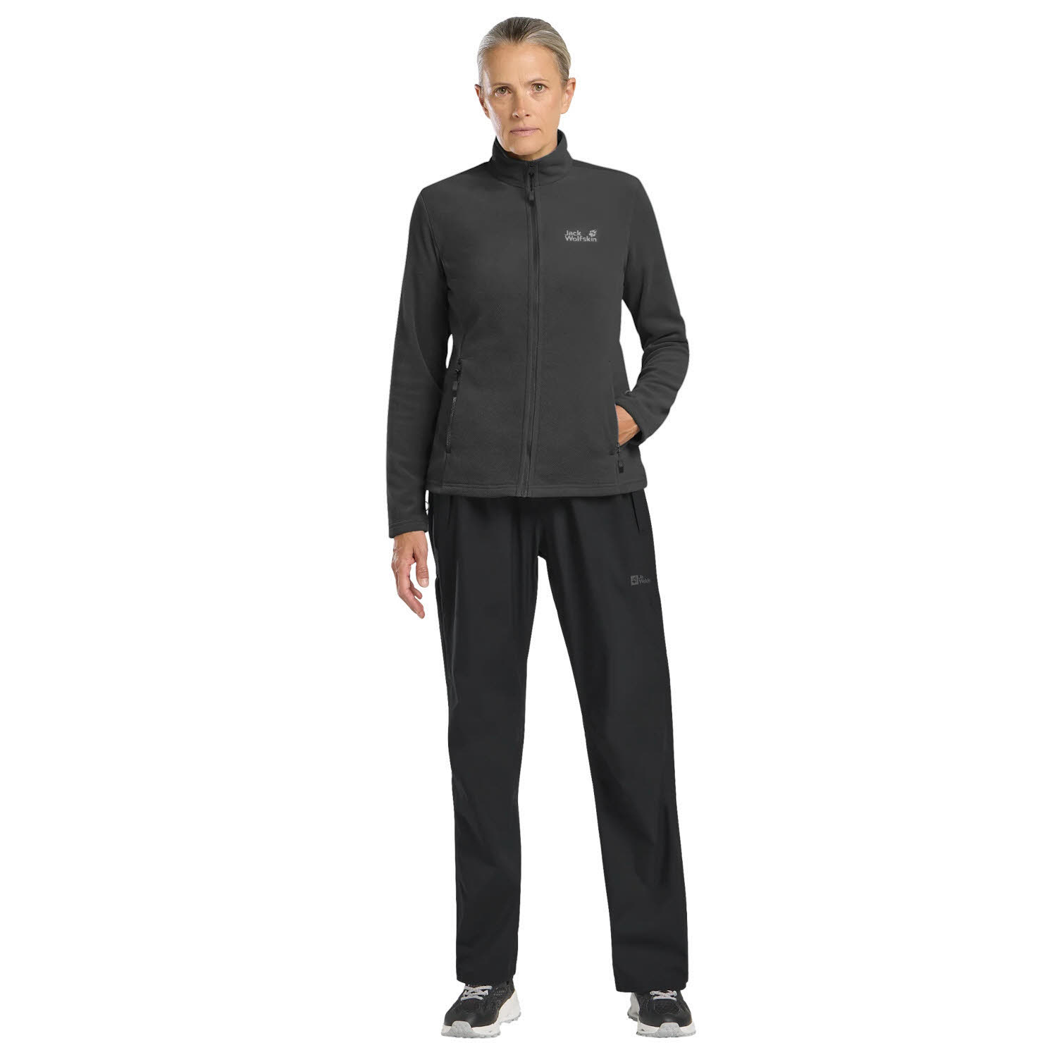 Jack Wolfskin WILD REBEL 200 FZ Damen Fleecejacke Midlayer Paw black